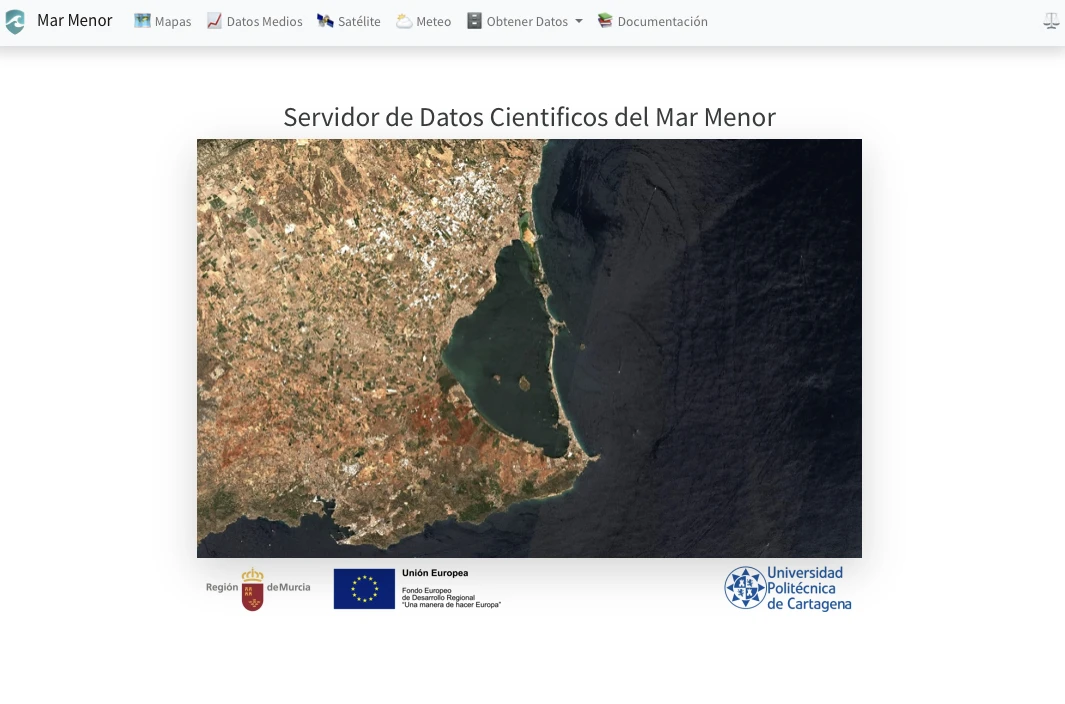 Servidor de datos científicos del Mar Menor