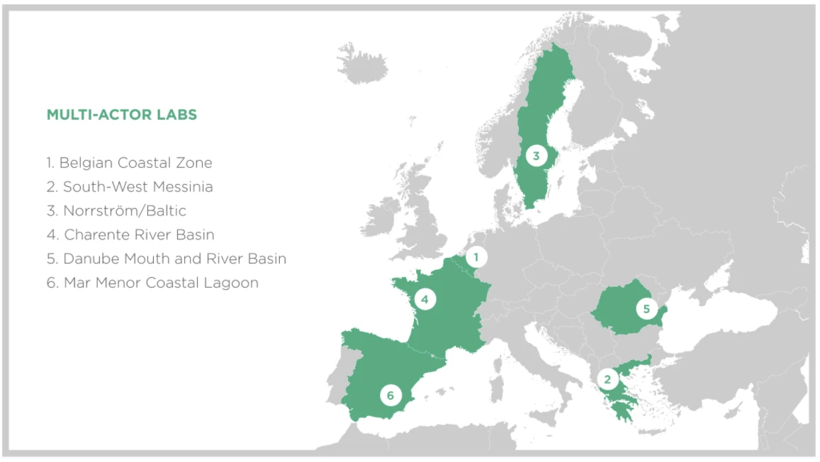 Mapa proyecto h2020-coastal